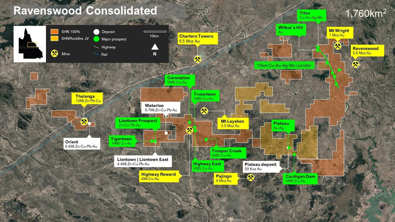 Figure 2: Ravenswood Consolidated prospects