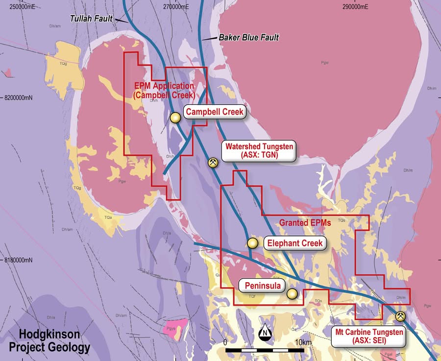 Figure 2: Hodgkinson Project Geology
